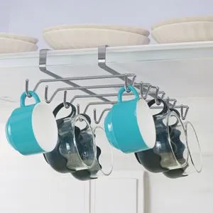 Organizator Metalic pentru Cesti și Cani – Soluție Elegantă pentru Bucătărie