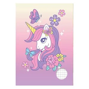 Caiet A5 de Matematică cu Copertă Unicorn, 40 de File