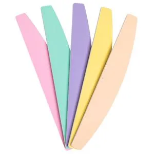 Set Pile de Unghii Curbate în Culori Pastel - 5 buc