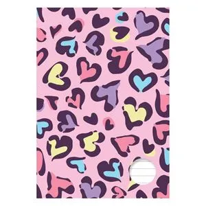 Caiet A5 Dictando, Coperta cu Model Inimi, 40 File