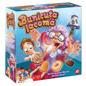 Joc de Societate Bunicuta Lacoma, 12 Tipuri de Biscuiti, Multicolor, 5+