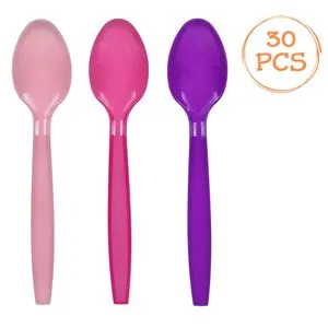Set Lingurite Reutilizabile din Plastic pentru Petrecere