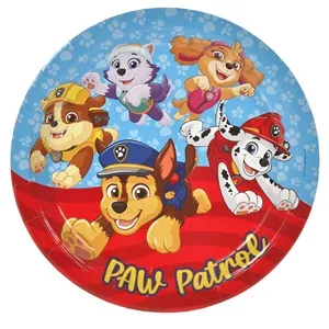 Farfurii de petrecere Paw Patrol 6 bucăți roșu și albastru Ø23cm