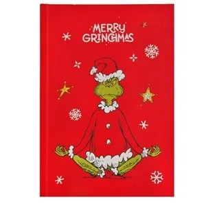 Carnetel Notite A5 cu copertă Grinch de Crăciun - 80 de foi