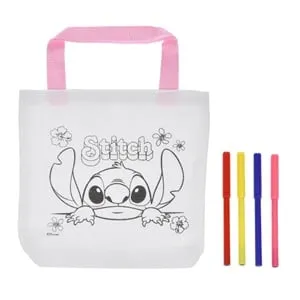 Set de colorare Stitch pe geantă textilă pentru fete