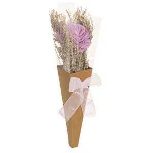 Buchet Decorativ cu Flori Artificiale Trandafiri Lila