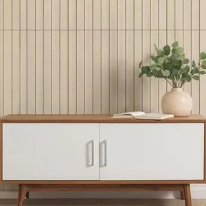 Autocolant de Perete Model Riflaj cu Aspect de Lemn