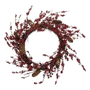 Coronită Decorativă de Crăciun cu Conuri și Ramuri Ø60cm