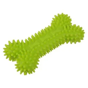 Jucărie de dentiție în formă de os pentru căței, cauciuc verde