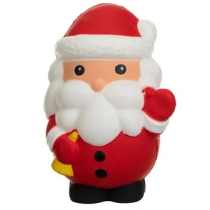 Jucarie Squishy Santa Claus moale pentru copii - prieten ideal