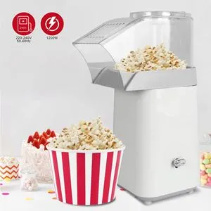Aparat pentru popcorn cu aer cald, 1200W, Alb