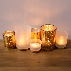 Set Decorativ Crăciun 6 Pahare pentru Lumanari Pastila