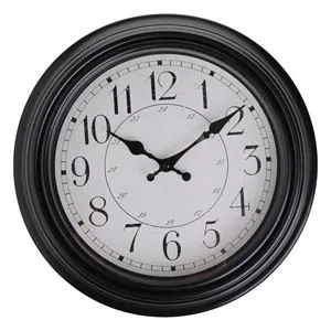 Ceas de Perete Decorativ Vintage Negru Ø30cm