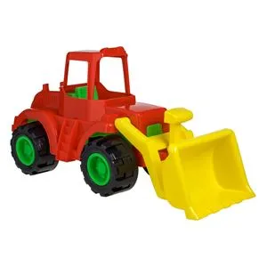 Buldozer Jucărie cu Cupă și Roți Mari, 63.5 cm, Multicolor