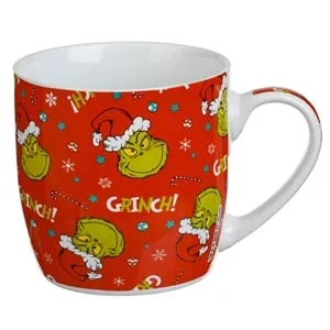 Cana Ceramică Ovală Grinch pentru Crăciun