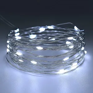 Lumini LED cu baterii alba rece pentru decor interior și exterior
