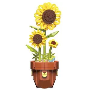 Set de Construcție Ghiveci cu Floarea Soarelui, 359 piese