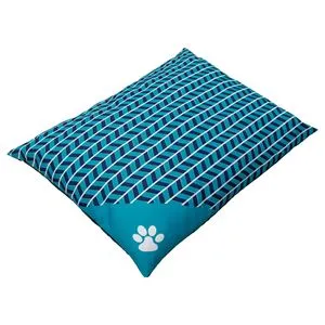 Perna de Podea pentru Animale de Companie, Albastra cu Model Zigzag, 90x70cm