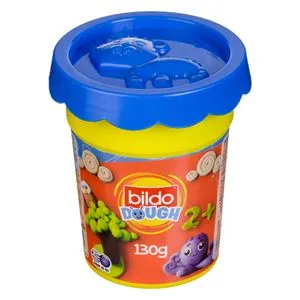 Plastilină în pahar cu capac formă animal, Albastru