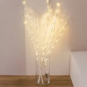 Ramuri Decorative LED Albe cu 150 de Becuri - Decorațiuni de Iarnă