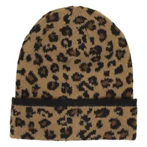 Caciula tricotata cu model leopard pentru femei, marime unica
