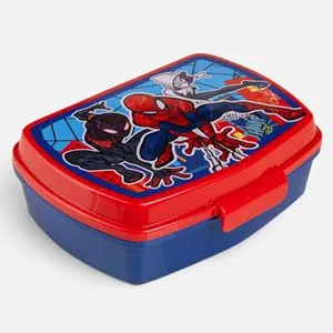 Caserolă din plastic cu model Spiderman, 630 ml, albastră
