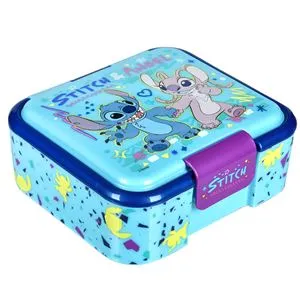 Caserolă cu 3 Compartimente, 1280 ml, Bleu cu Model Stitch