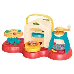 Set Plastilina pentru Pizza, 6 Culori x 25g, cu Aparat si Accesorii