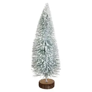 Brad Decorativ de Crăciun Verde Nins 25cm - Magia Iernii