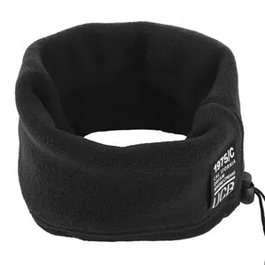 Fular Circular pentru Adolescenti, Negru, Fleece, cu Snur Reglabil