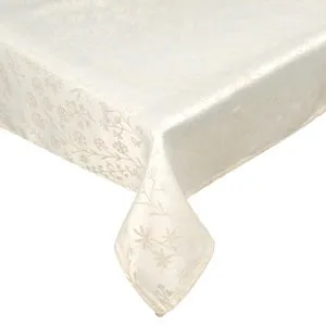 Fata de Masă Decorativă Crăciun Ecru cu Modele Aurii