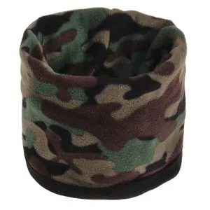 Fular Circular de Iarnă Fleece Camuflaj Dublu pentru Barbati