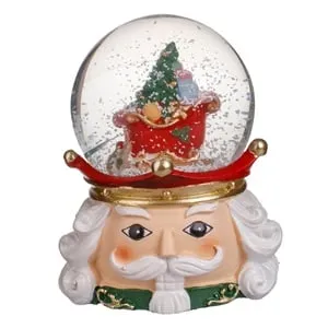 Glob de Crăciun Magic cu Soldat și Sanie 9cm