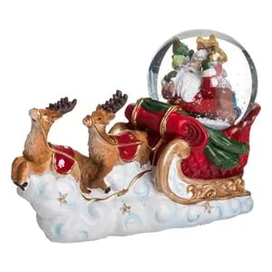 Sanie de Crăciun cu Glob și LED pentru Decorațiuni Festive