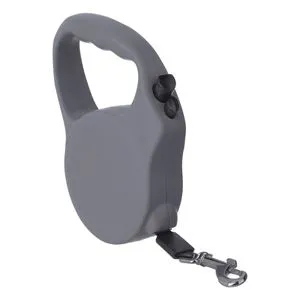 Lesă mecanică retractabilă 3m pentru câini de talie mică, gri