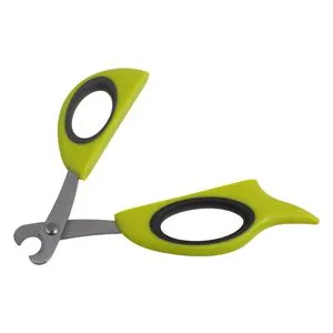 Unghiera pentru animale de companie cu mâner ergonomic verde