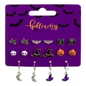 Cercei Halloween cu Modele Spetaculoase - 8 Perechi