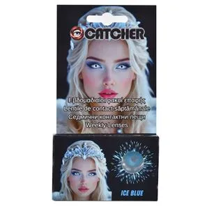 Lentile de Contact Colorate Ice Blue, Fără Dioptrii, 1 Pereche