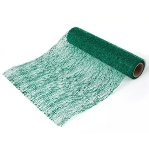 Tesatură Decorativă Verde Irizată Perforată pentru Decorațiuni de Crăciun