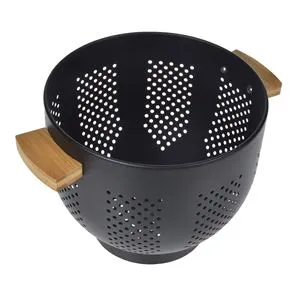 Strecuratoare Metalice Negre cu Manere Din Bambus – Design Modern și Practic
