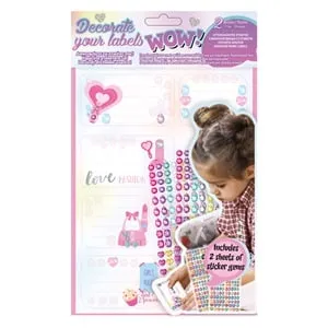 Set Etichete și Diamante Autocolante Colorate, 260 buc