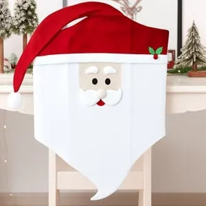 Husa Decorativa de Craciun pentru Scaune Mos Craciun