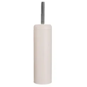 Perie WC metalică crem cu capac 41cm