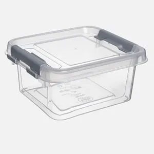 Caserola plastic transparenta pentru alimente BPA free