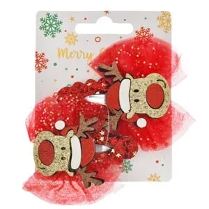 Clame Par Festive Craciun Tul Ren Glitter - Accesorii Magice