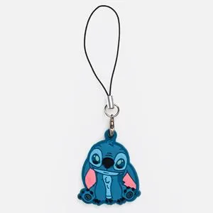 Charm pentru telefon cu figurina Stitch, 4 cm, Albastru