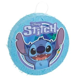 Pinata cu Personaj Stitch, 30 de Jucarii, Albastra, 37,5 cm