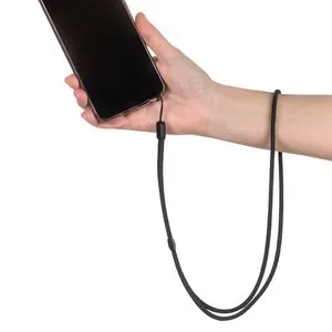 Șnur Răsucit pentru Telefon Mobil, 50 cm, Negru