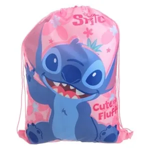 Rucsac Roz Stitch \"Cute & Fluffy\" - Stil Vară Jucaus