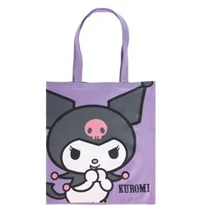 Sacos Textil Lila cu Design Kuromi - Dimensiune 33x37cm